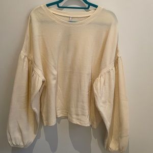 Z Supply Balloon Sleeve Waffle Top